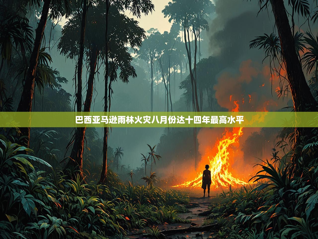 巴西亚马逊雨林火灾八月份达十四年最高水平 巴西亚马逊雨林火灾八月份达十四年最高水平
