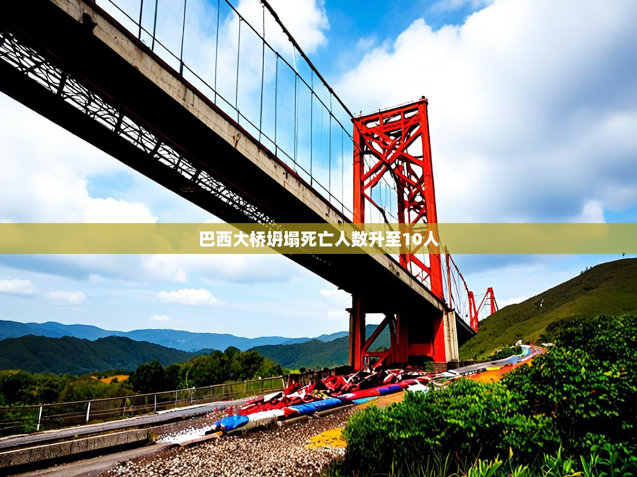 巴西大桥坍塌死亡人数升至10人 巴西大桥坍塌死亡人数升至10人
