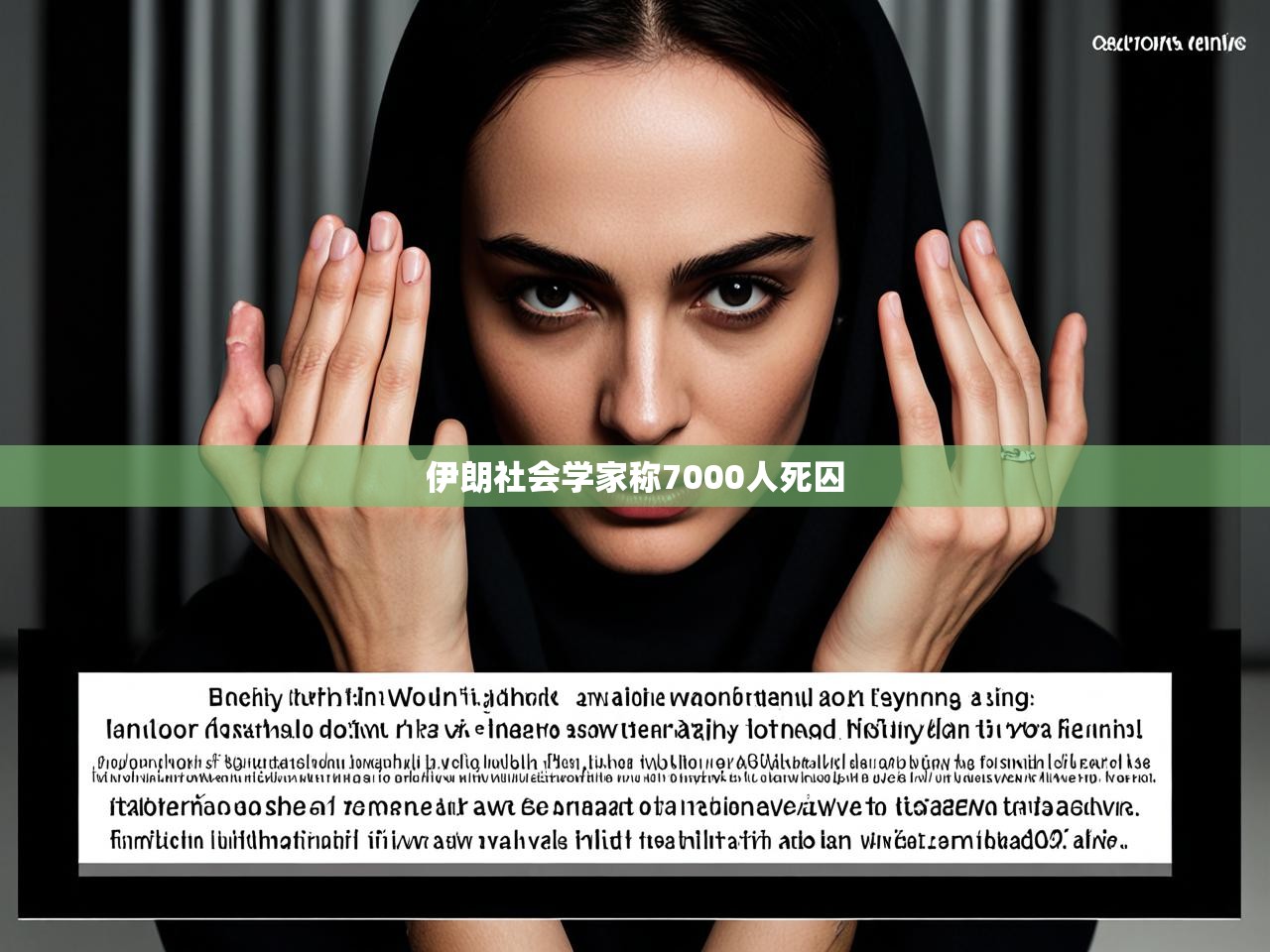 伊朗社会学家称7000人死囚 伊朗社会学家称7000人死囚