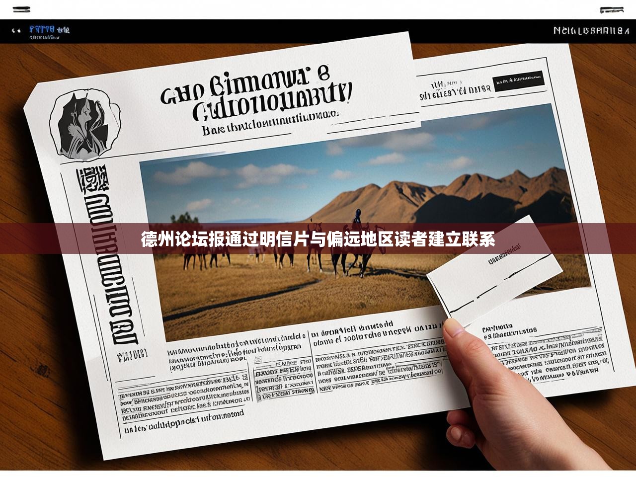 德州论坛报通过明信片与偏远地区读者建立联系 德州论坛报通过明信片与偏远地区读者建立联系
