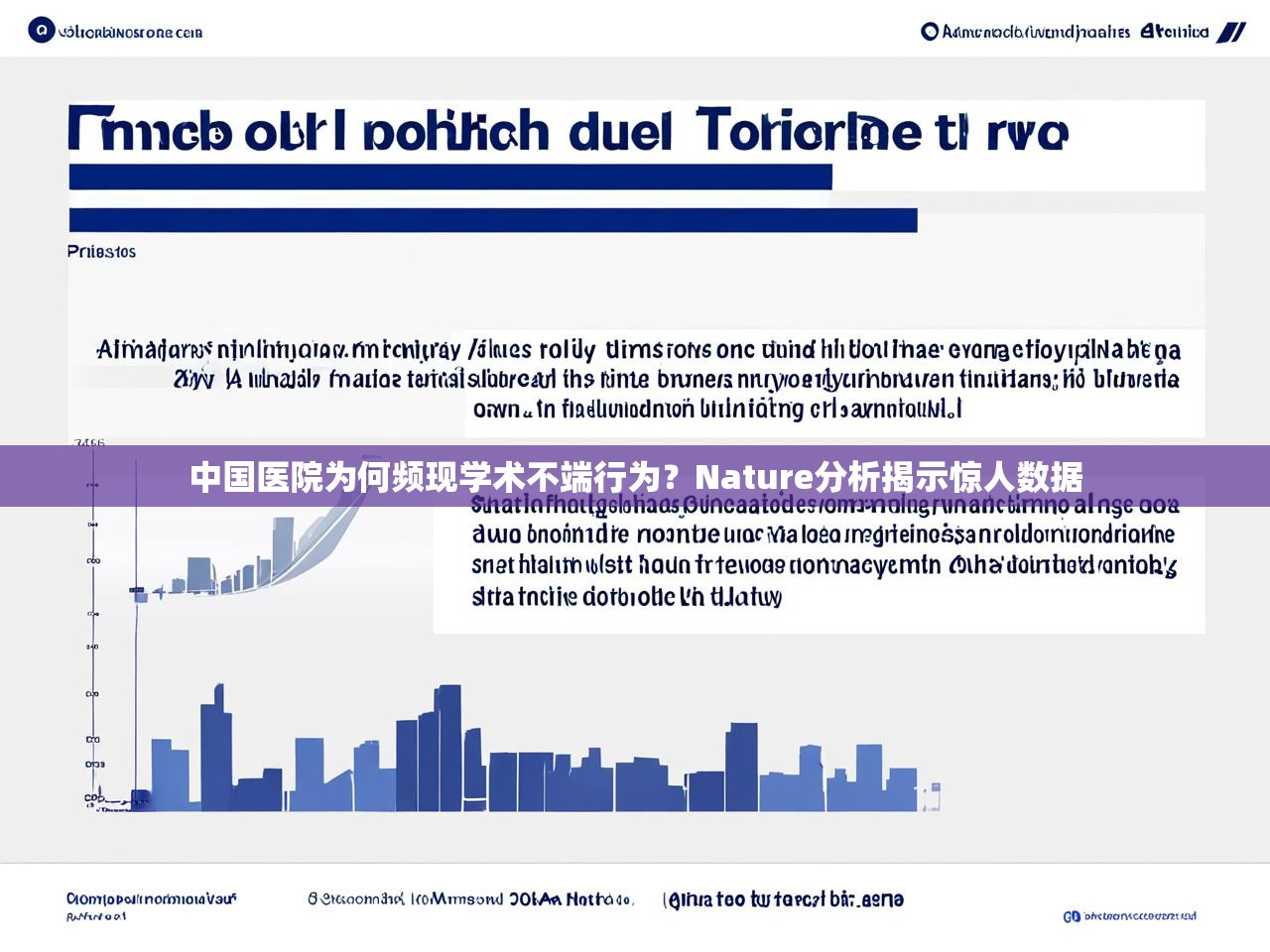 中国医院为何频现学术不端行为?Nature分析揭示惊人数据 中国医院为何频现学术不端行为?Nature分析揭示惊人数据