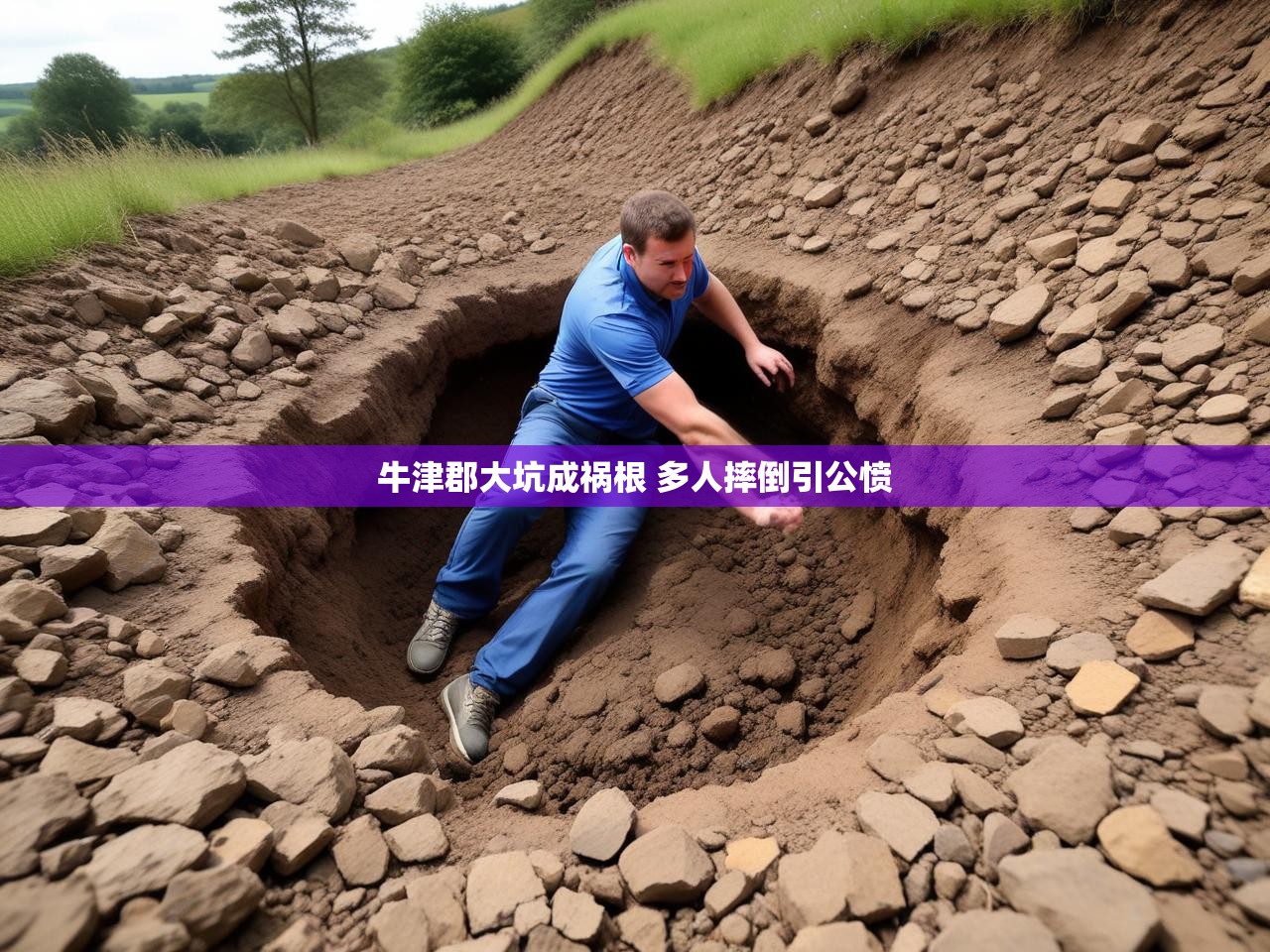 牛津郡大坑成祸根 多人摔倒引公愤 牛津郡大坑成祸根 多人摔倒引公愤