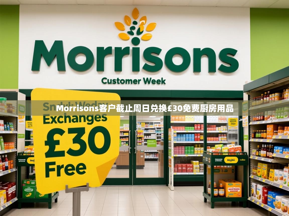 Morrisons客户截止周日兑换£30免费厨房用品 Morrisons客户截止周日兑换£30免费厨房用品