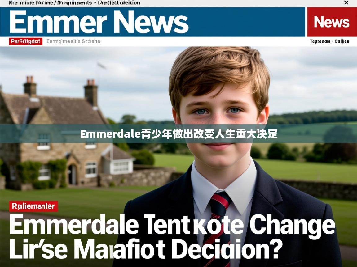 Emmerdale青少年做出改变人生重大决定 Emmerdale青少年做出改变人生重大决定