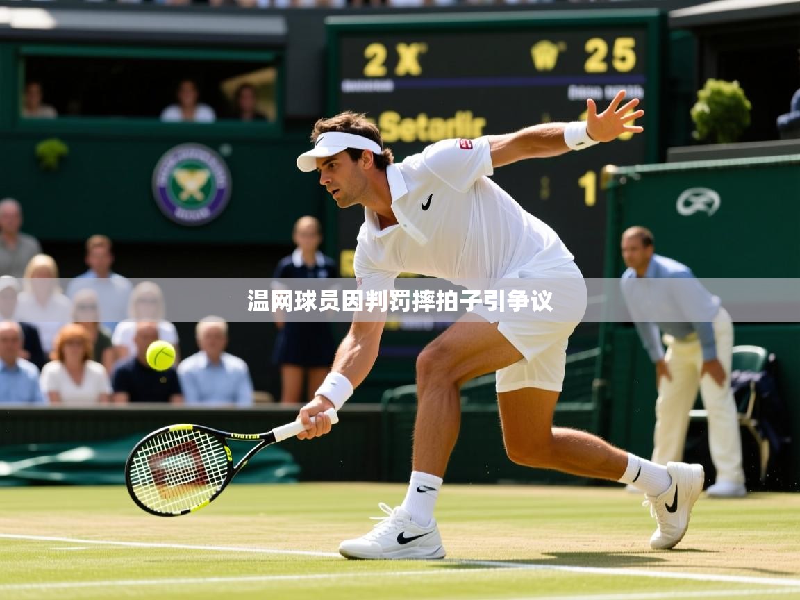 温网球员因判罚摔拍子引争议 温网球员因判罚摔拍子引争议