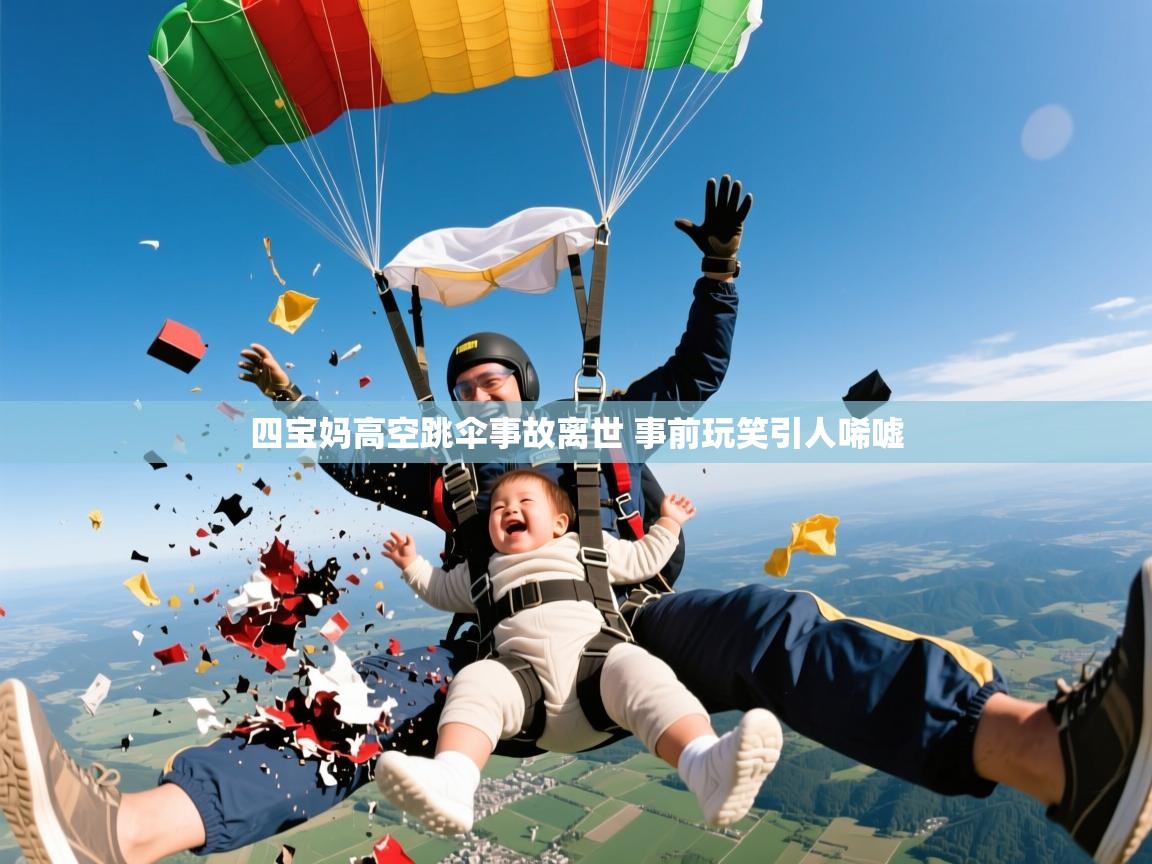 四宝妈高空跳伞事故离世 事前玩笑引人唏嘘