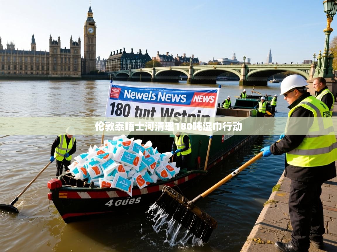 伦敦泰晤士河清理180吨湿巾行动 伦敦泰晤士河清理180吨湿巾行动