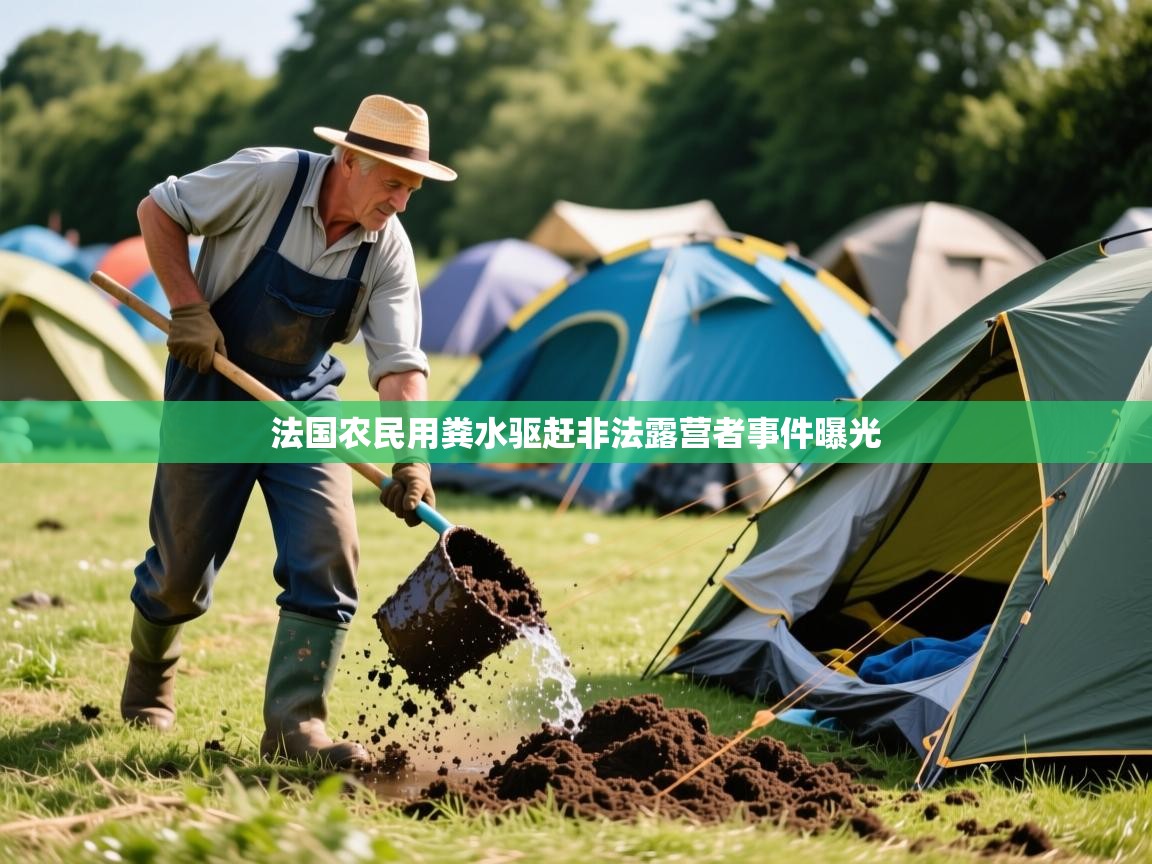 法国农民用粪水驱赶非法露营者事件曝光 法国农民用粪水驱赶非法露营者事件曝光