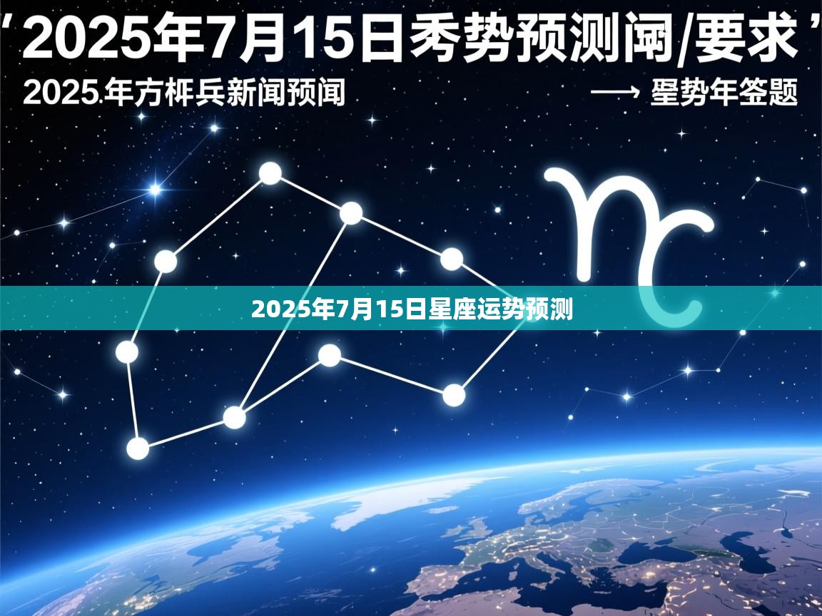 2025年7月15日星座运势预测 2025年7月15日星座运势预测