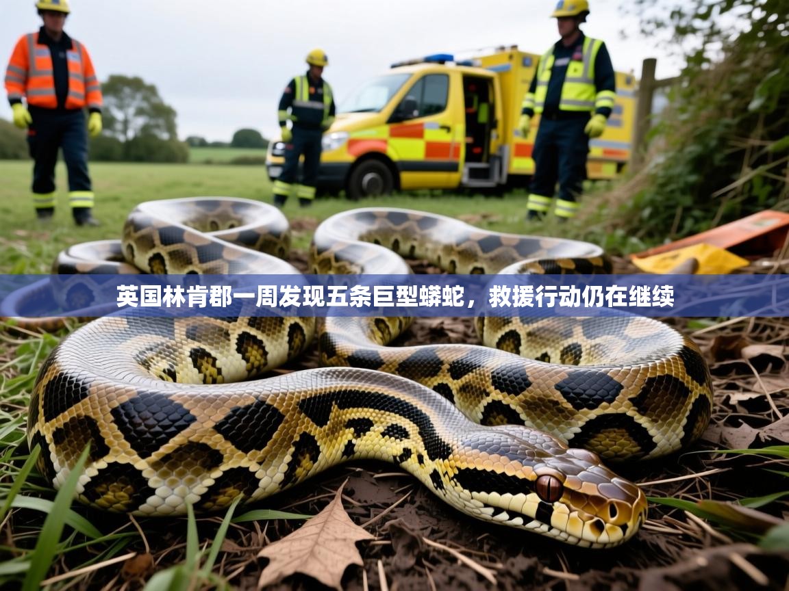 英国林肯郡一周发现五条巨型蟒蛇,救援行动仍在继续 英国林肯郡一周发现五条巨型蟒蛇,救援行动仍在继续